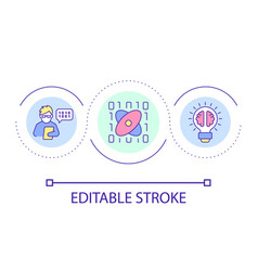 Programmer Analyst Loop Concept Icon