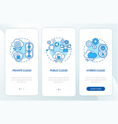 Saas Deployment Types Onboarding Mobile App Page