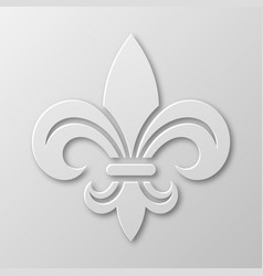 Realistic Paper 3d Fleur De Lis Closeup