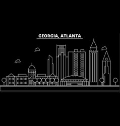 Atlanta Silhouette Skyline Usa