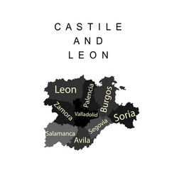 Autonomous Community Castile And Leon Map