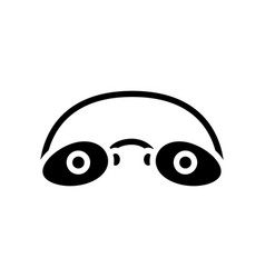 Glasses Solarium Accessory Glyph Icon