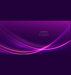 Luxury Dark Purple Background With Gold Line