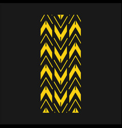 Track Tread Yellow Rgb Color Icon Detailed