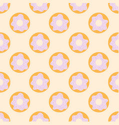 Donuts Seamless Pattern In Pastel Color Icon