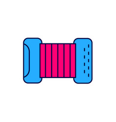 Filled Outline Musical Instrument Accordion Icon