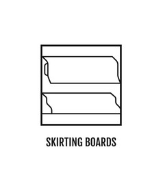 Floor Skirting Board Sign And Symbol Material