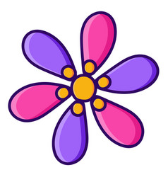 Six Petals Simple Color Stroke Flower High