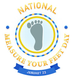 National Measure Your Feet Day Banner Design