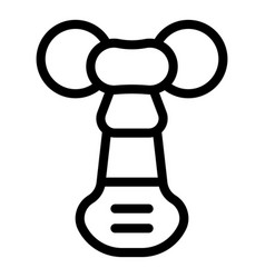 Crystal Massage Roller Icon Outline Dark