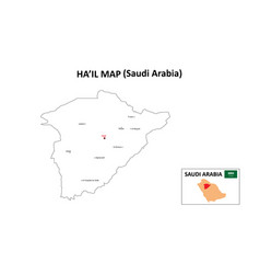 Hail Map Map Of Saudi Arabia With White