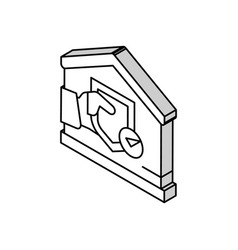 Insurance Property Estate Home Isometric Icon