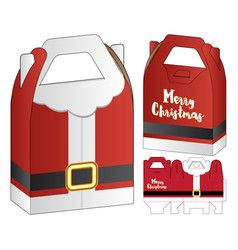 Santa Claus Christmas Box Packaging Template