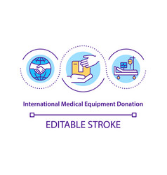 International Medical Equipment Donation Concept