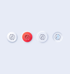 Refresh Like Line Icon Thumbs Up Sign Icons