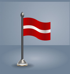 State Table Flag Of Latvia