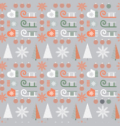 Christmas Pattern Nordic Style Green