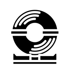 Coil Steel Production Glyph Icon