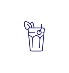 Pina Colada Line Icon