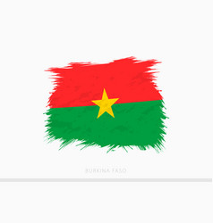 Grunge Flag Of Burkina Faso Abstract