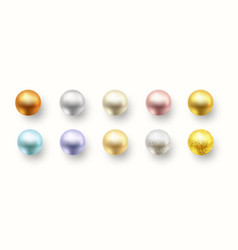 Pearl Beads Gold And Silver Spheres Platinum