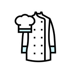 Chef Uniform Restaurant Color Icon