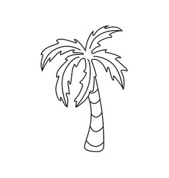 Palm Tree In Doodle Style