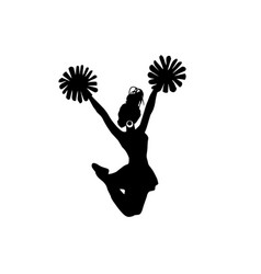 Silhouette Jumping Girl Cheerleading Image