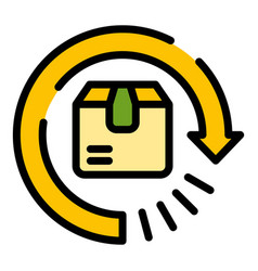 Tracking Parcel Icon Flat