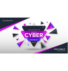 Modern Cyber Monday Banner Design