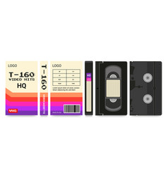 Movie Cassette Label Beta Box 1980s Old Design