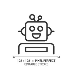 Robotics And Stem Pixel Perfect Linear Icon