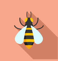 Bee Allergy Icon Flat Season Pollen