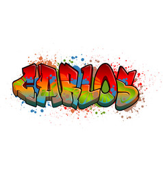 Carlos Graffiti Name Design