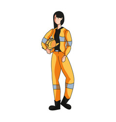 Female Firefighter Worker Avatar Character