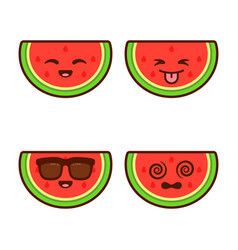 Set Of Cute Watermelon Stickers