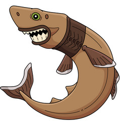 Cookiecutter Shark Cartoon Colored Clipart