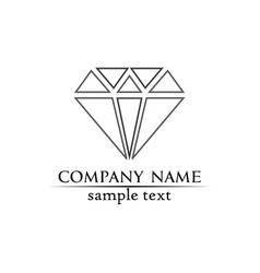 Diamond And Jewel Design Logo Template Symbol