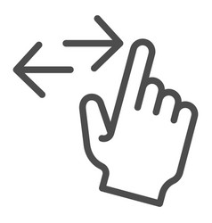 Left And Right Swipe Line Icon Drag Side Gesture