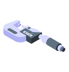 Machinist Micrometer Icon Isometric