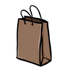 Shopping Bag Single Doodle Icon