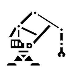 Unloading Steel Production Glyph Icon