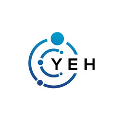 Yeh Letter Technology Logo Design On White