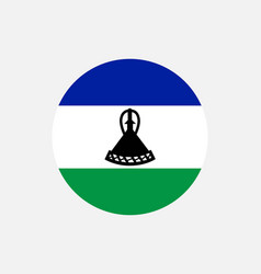 Lesotho Mosotho Basotho Round Circle Country Flag