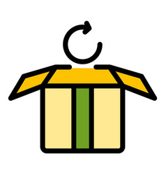 Purchase Return Icon Flat