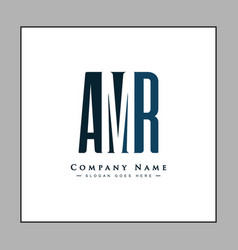 Initial Letter Amr Logo - Minimal Business Logo