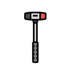 Soft Faced Hammer Tool Color Icon