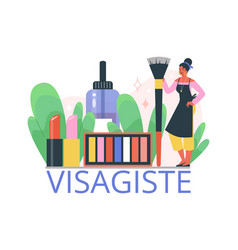 Visagiste Abstract Banner Make Up Artist