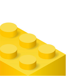 Yellow Plastic Construction Brick