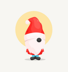 Cute Christmas Gnome In Santa Costume